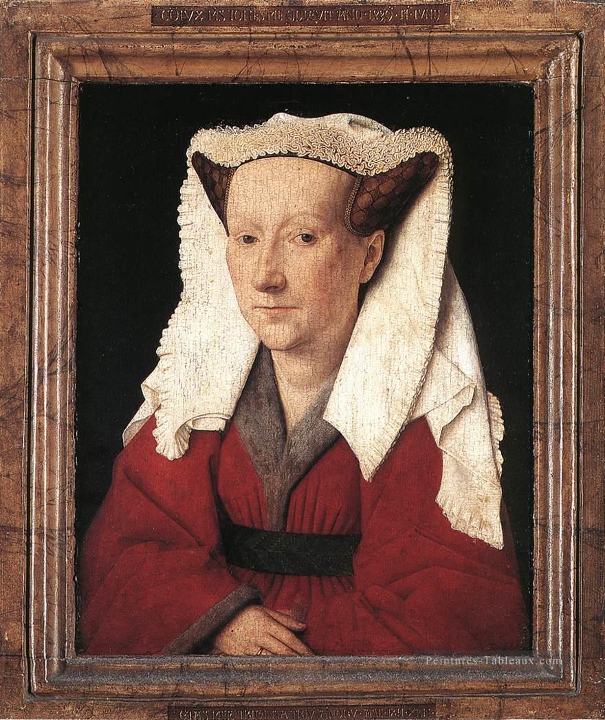 Portrait de Margareta van Eyck Renaissance Jan van Eyck Peintures à l'huile